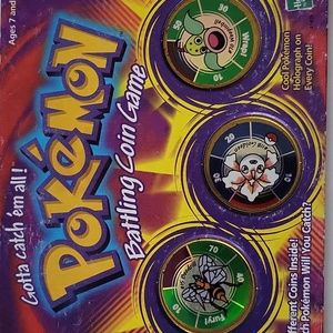 Pokémon Battling Coin Game #70 Weepinbell #118 Goldeen #15 Beedrill Vintage 1999